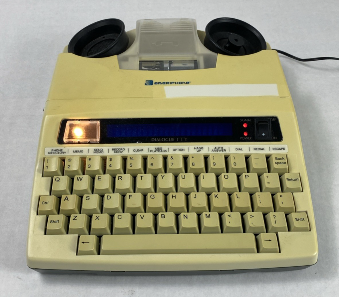 Ameriphone Dialogue TTY III Hearing Impaired Text Printer w/ AC Adapter