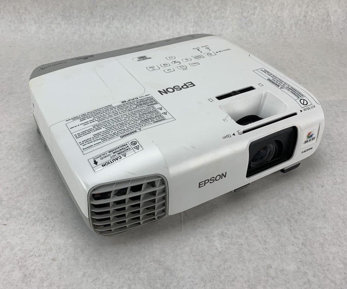Epson PowerLite 98H H687A LCD Lamp Projector 1925 Lamp Hours - No Remote0