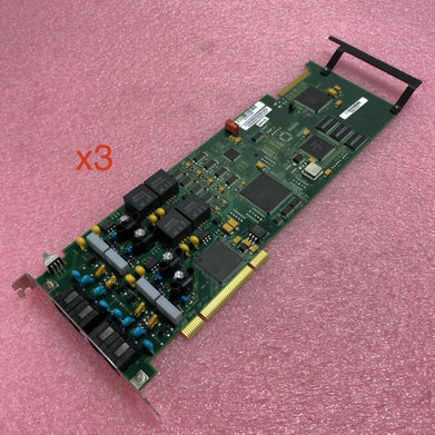 Lot of 3 Dialogic PCI Voice Fax Board D/41JCT-LS w/ CT Bus Cable