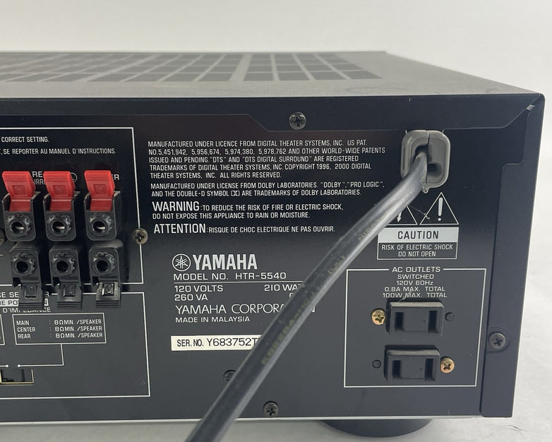 Yamaha HTR-5540 AV Receiver Tested and Working