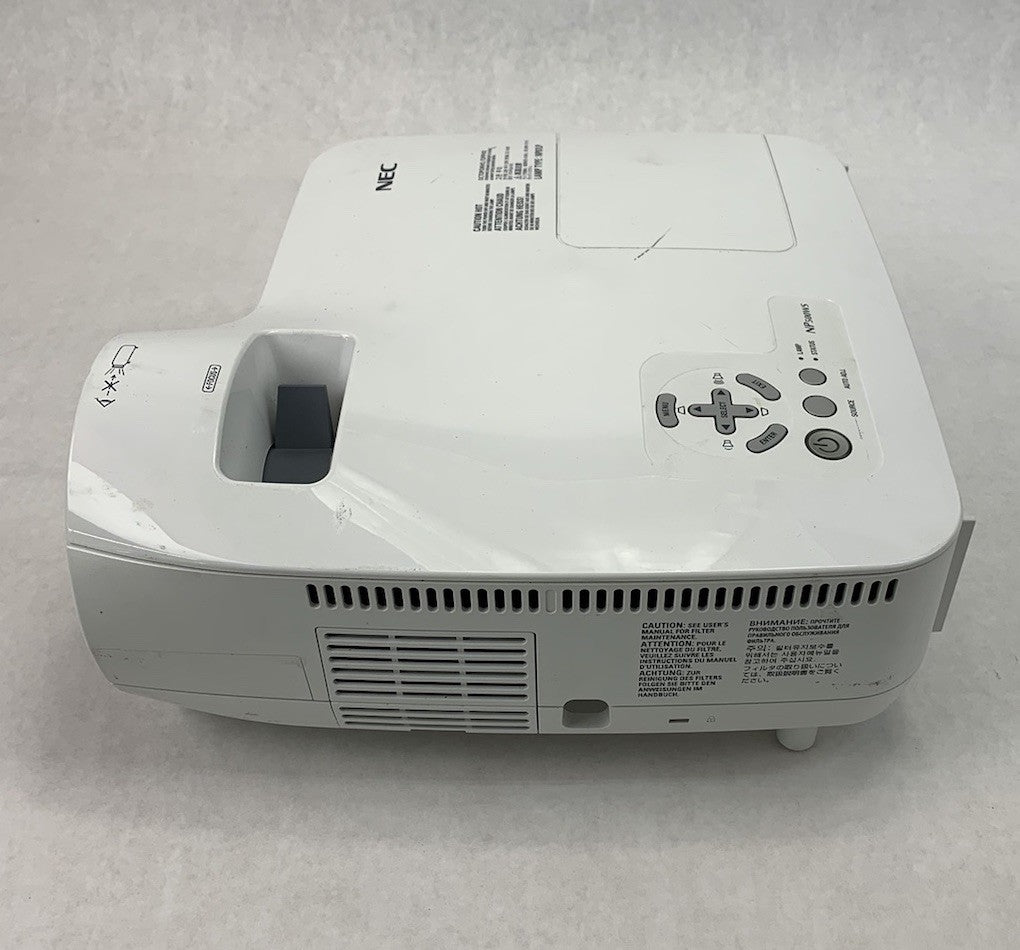NEC NP500WS LCD Projector 537 Lamp Hours