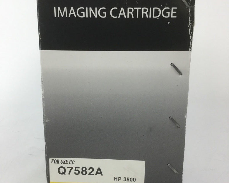IMAGING CARTRIDGE, Yellow Toner Cartridge Compatible for HP 3800, Q7582A NEW