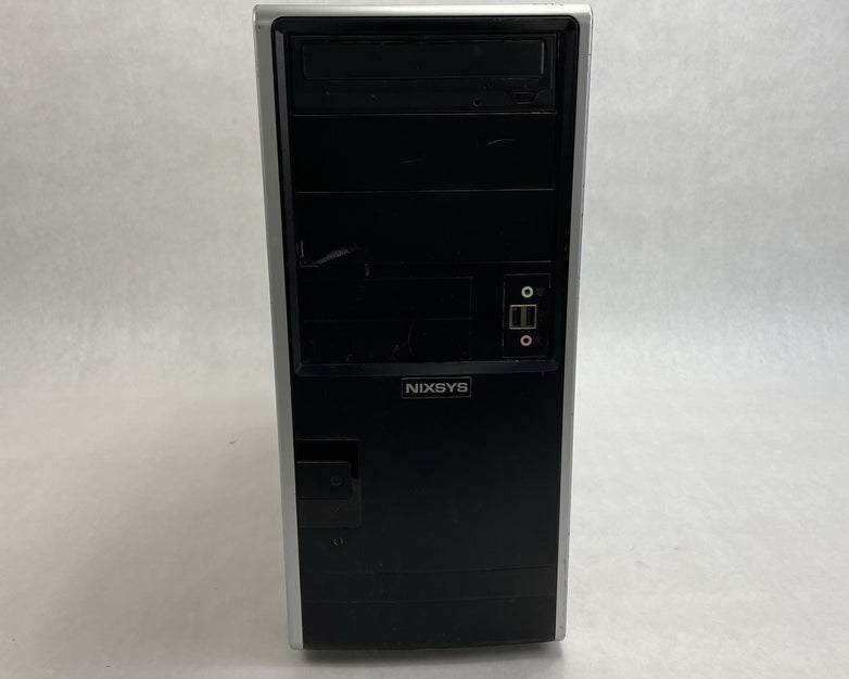 NIXSYS NX23775 Computer Chasis Barebones W/ CoolMax 400W Power Supply Tested