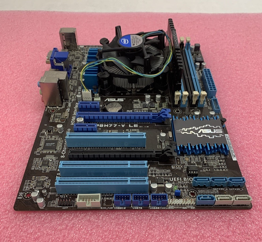 Asus P8H77-V LE Motherboard Intel Core i7-3770 3.4GHz 4GB RAM No Shield