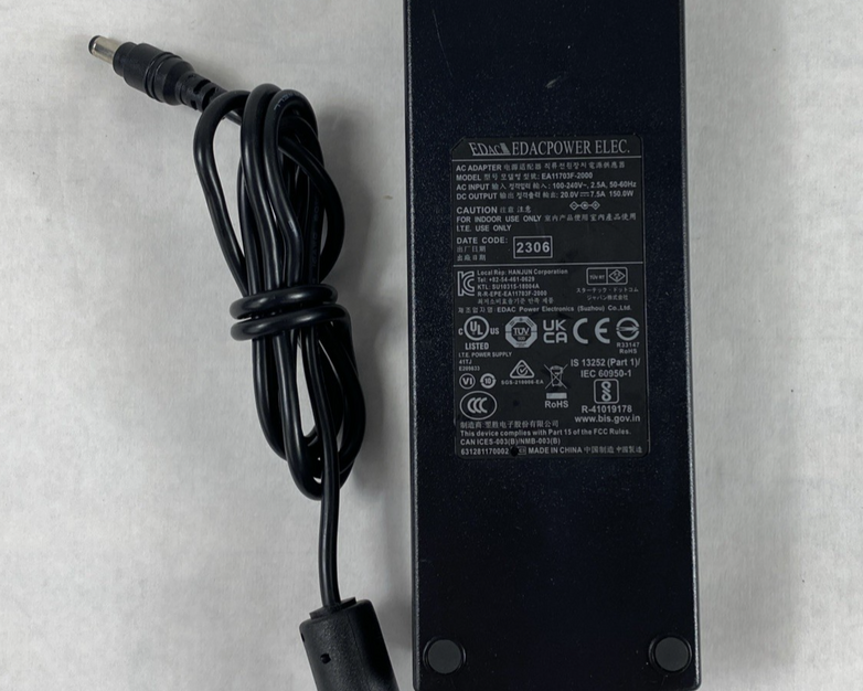 EDAC EA11703F-2000 20V 7.5A AC Adapter (Lot of 2)