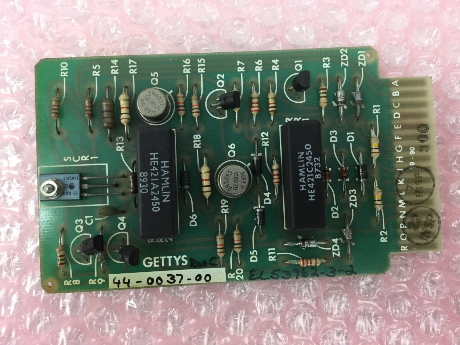 GETTYS  Module No.  44-0037-00  Circuit Board  Works