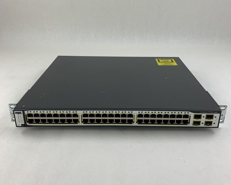 Cisco Catalyst 3750G WS-C3750G-48TS-S V02 48-Port Gigabit Network Switch Tested