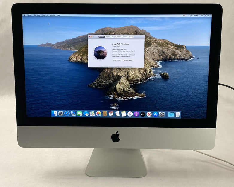 Apple A1418 iMac 21.5" 2012 2.7 GHz Core i5 8GB RAM 1TB HDD macOS 12.7.6