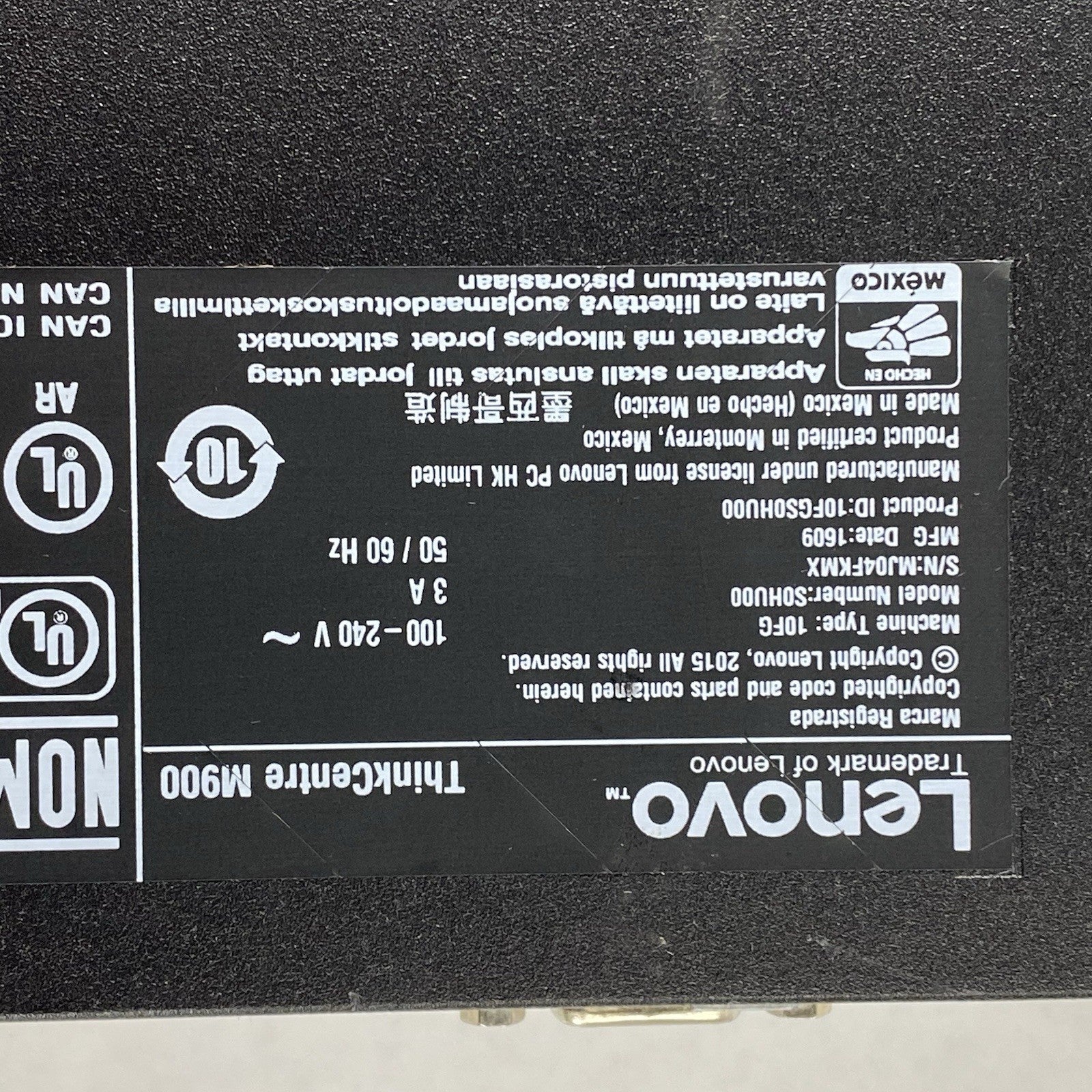 Lenovo ThinkCentre M900 SFF Intel Core i5-6500 3.2GHz 8GB RAM No HDD No OS