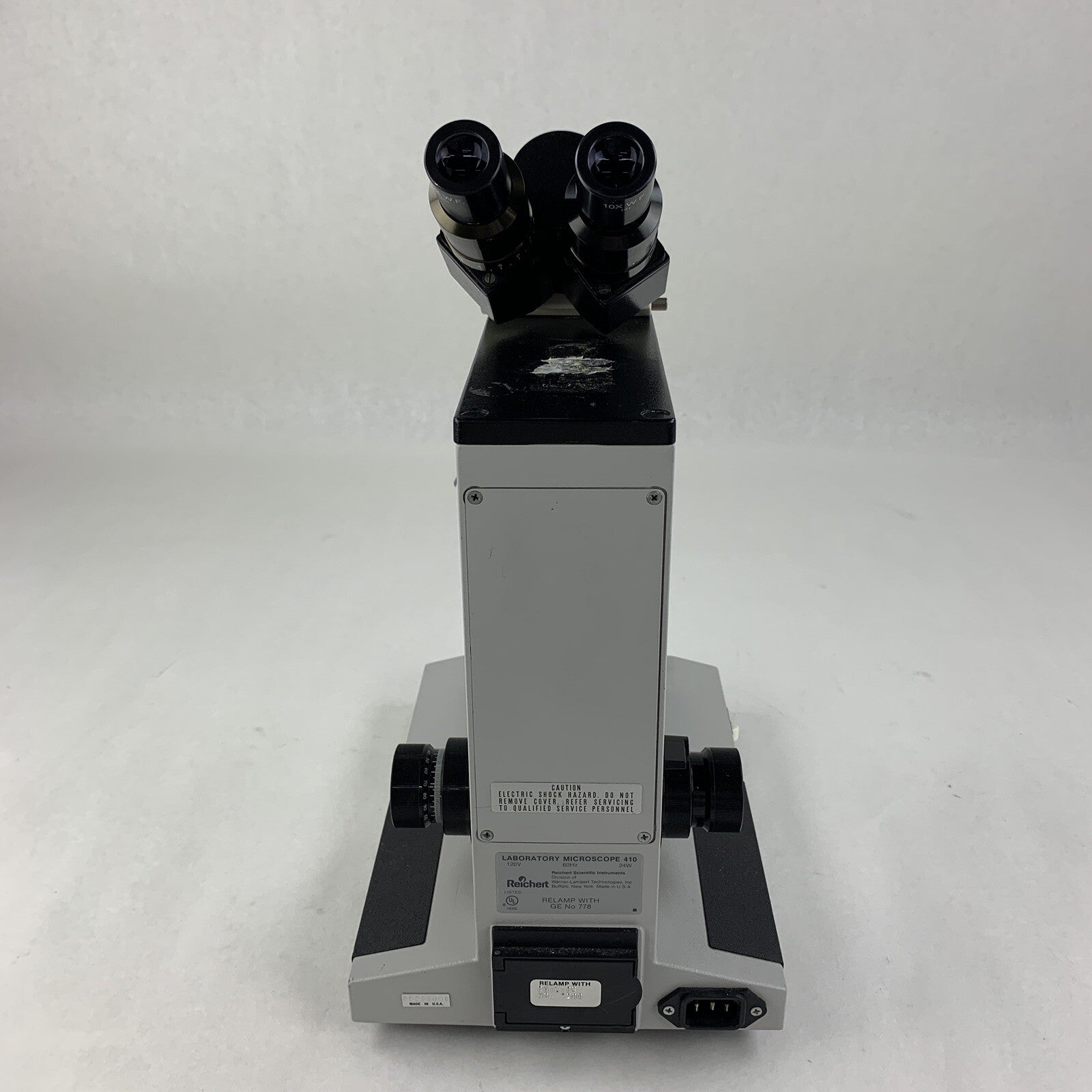 Reichert Microstar IV 410 Lab Microscope 10/.25 40/0.66 100/1.25 Oil No Bulb