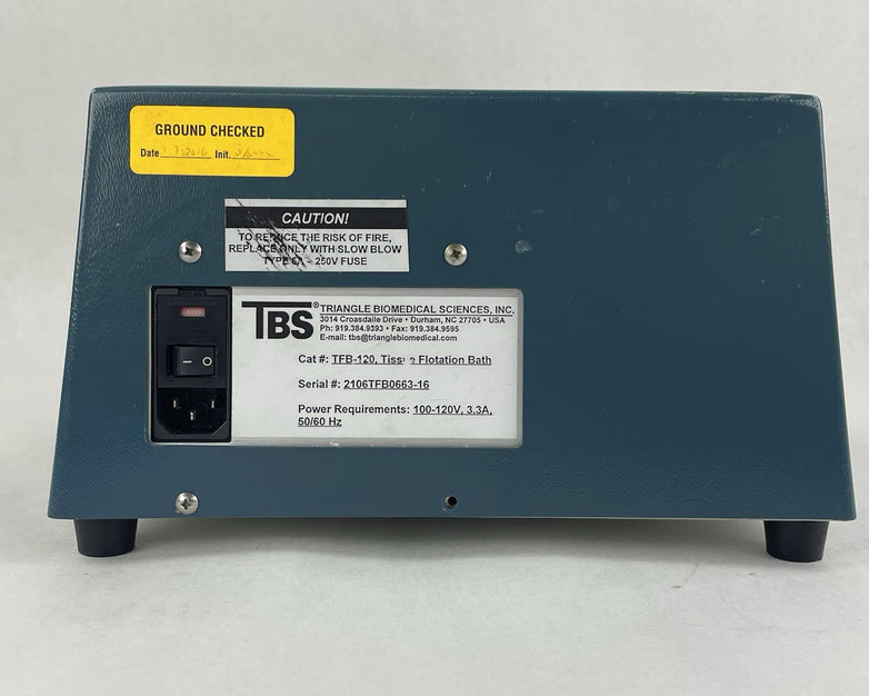 TBS TFB-120 Tissue Floatation Bath For Parts