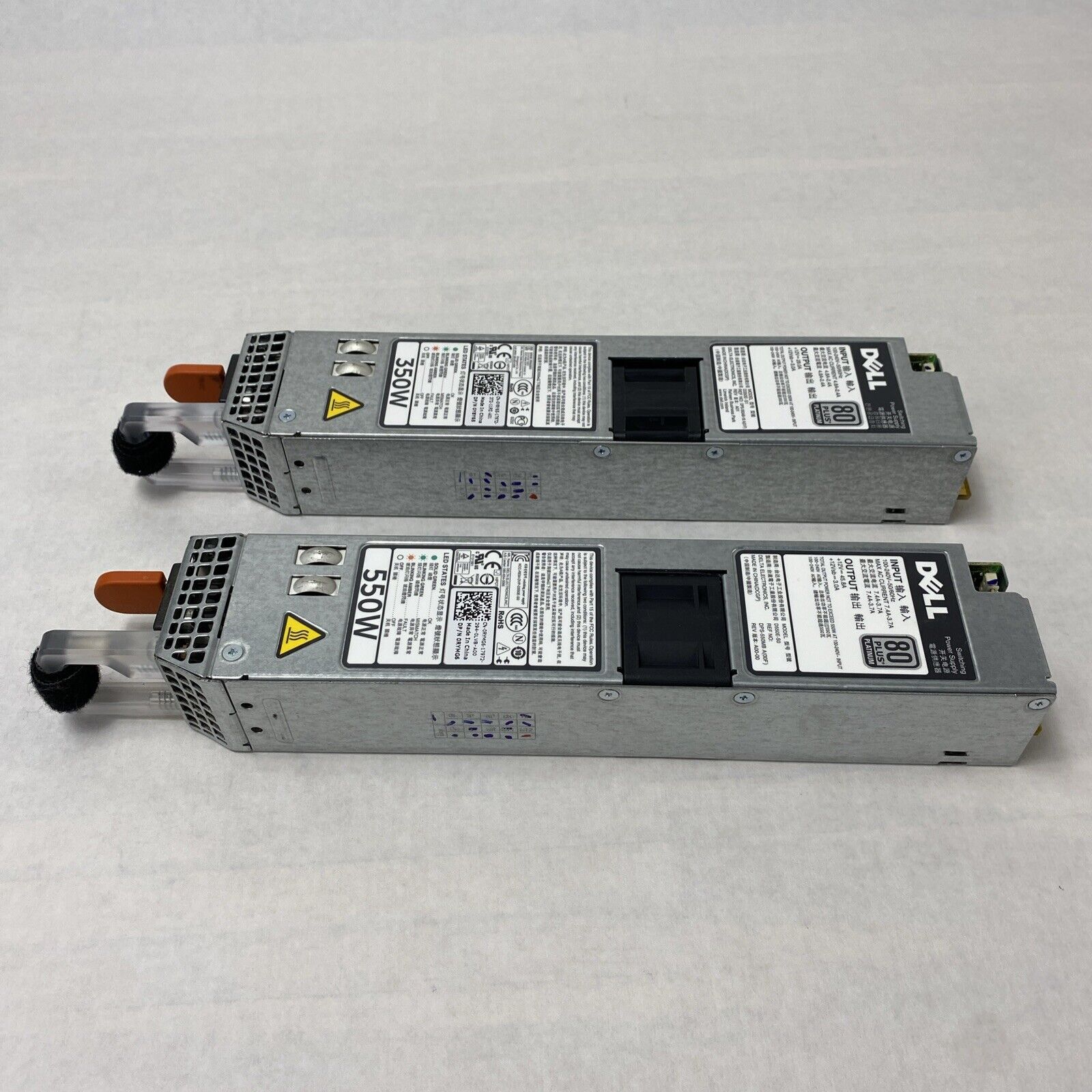 Lot of 2 Dell Y8Y65 350W 80 Plus Platinum D35OE-S1 Server Power Supply