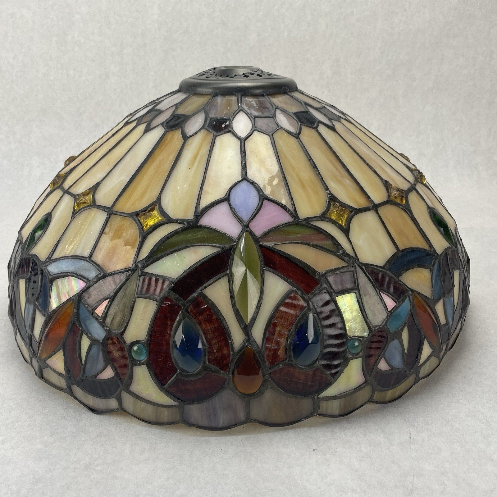 16” Tiffany Style Stained Glass Lamp Shade0