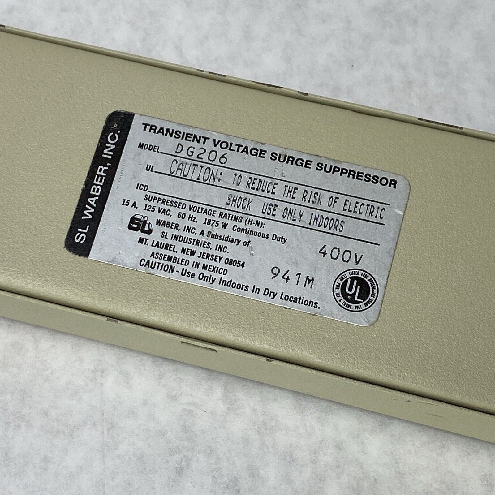 Datagard DG206 6-Outlet 6-Ft Cable Transient Voltage Surge Suppressor 400V