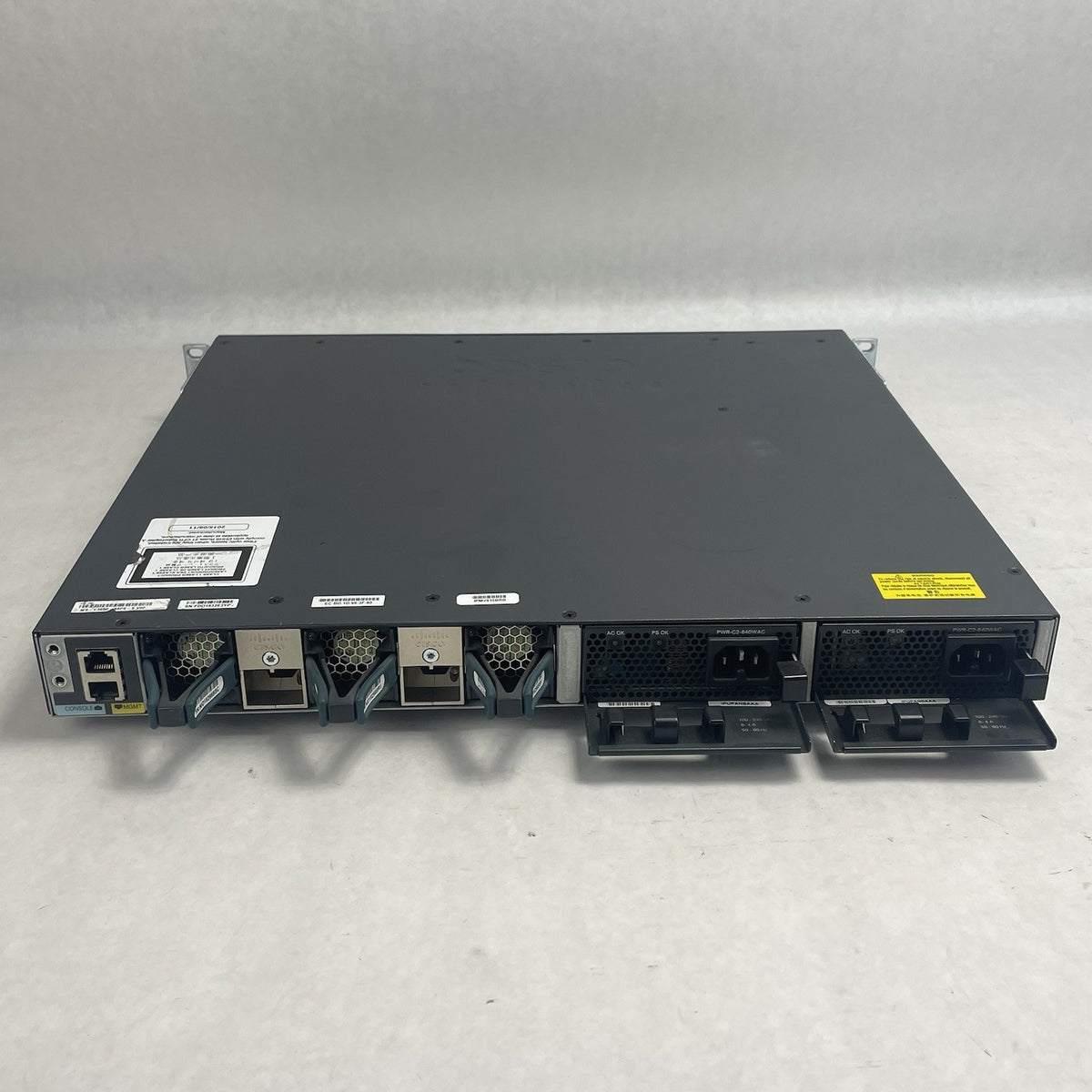 Cisco WS-C3650-48PS-S V02 Tested & Reset 2X PSU12