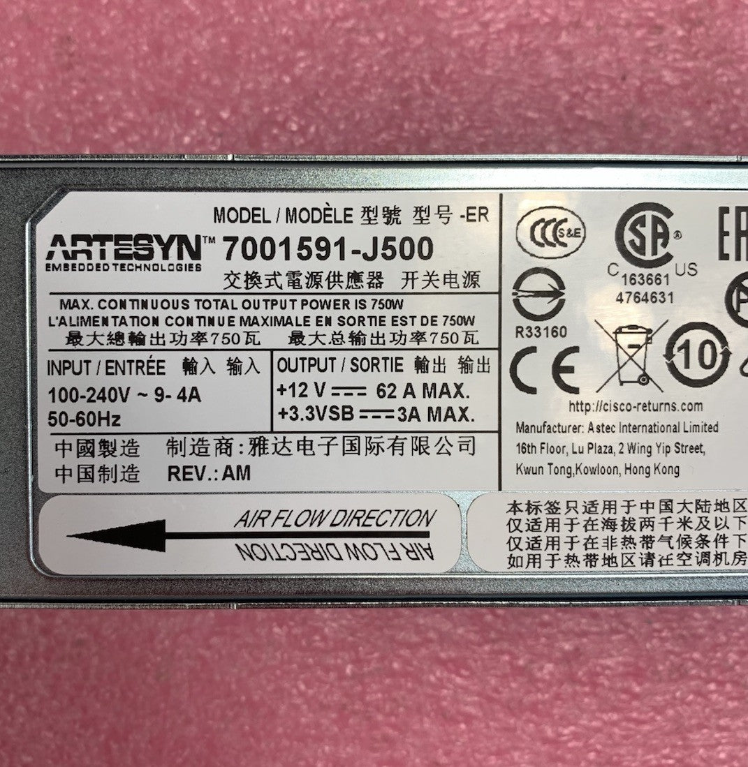 Artesyn 7001591-J500 750W Server Power Supply Unit6