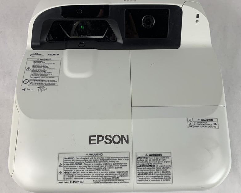 Epson H599A BrightLink 595Wi LCD Lamp Projector 3050 Lamp Hours No Remote