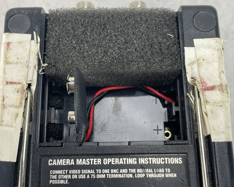 FM Systems CM-2 Camera Master 2 CCTV Video Signal Tester Missing Battery Cover