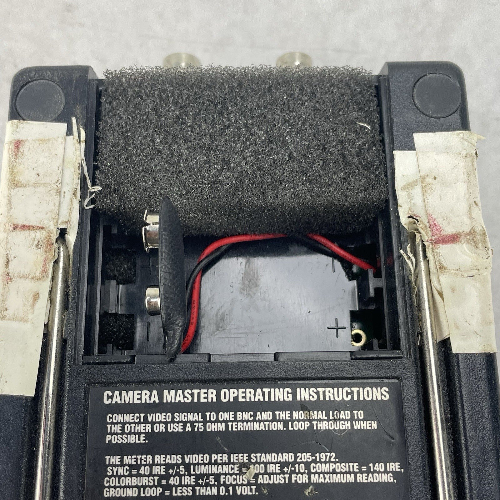 FM Systems CM-2 Camera Master 2 CCTV Video Signal Tester Missing Battery Cover10