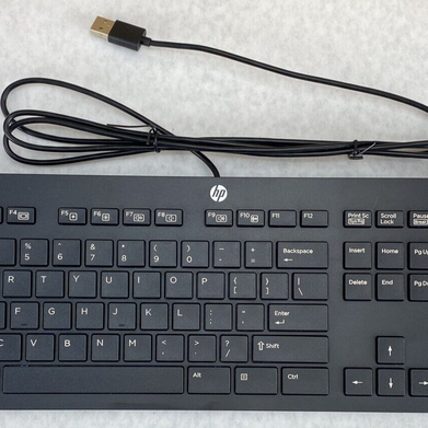 New HP 803181-001 USB Slim SK-2120 Keyboard 105key w/ Multimedia Black NIB
