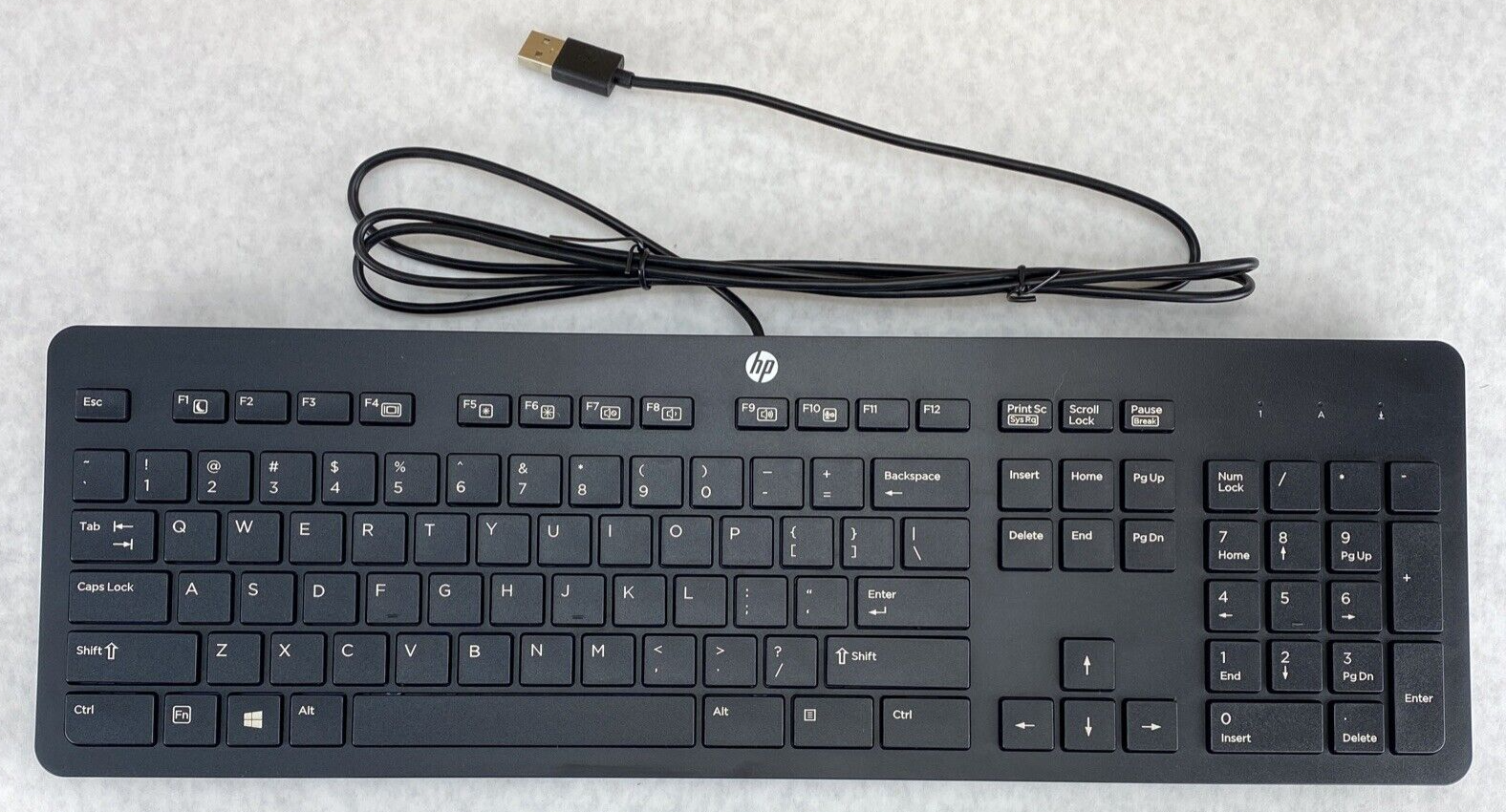 New HP 803181-001 USB Slim SK-2120 Keyboard 105key w/ Multimedia Black NIB