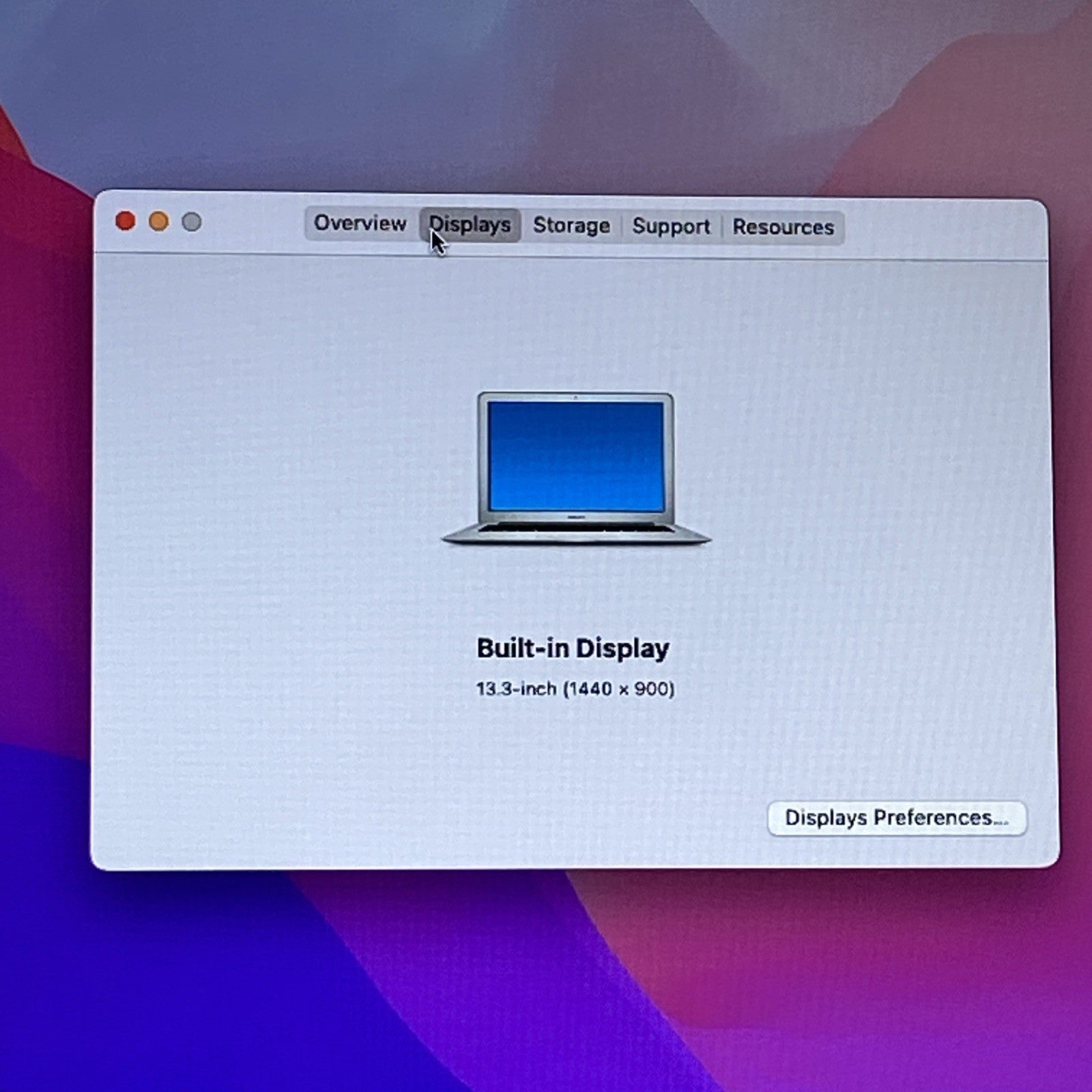Apple MacBook Air A1466 2017 13" 1.8 GHz i5 8 GB RAM 500GB SSD os12.7.62