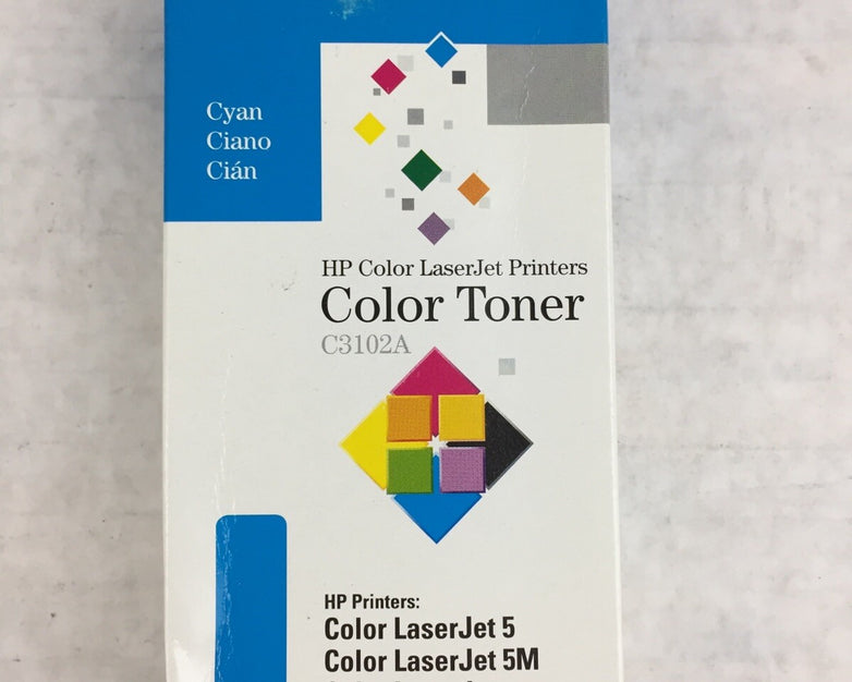HP Color LaserJet Printers Color Toner C3102A Cyan Color LaserJet 5 (Lot of 4)