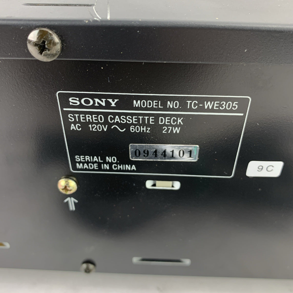 Vintage Sony TC-WE305 Dual Stereo Cassestte Deck - Powers On - Parts or Repair8