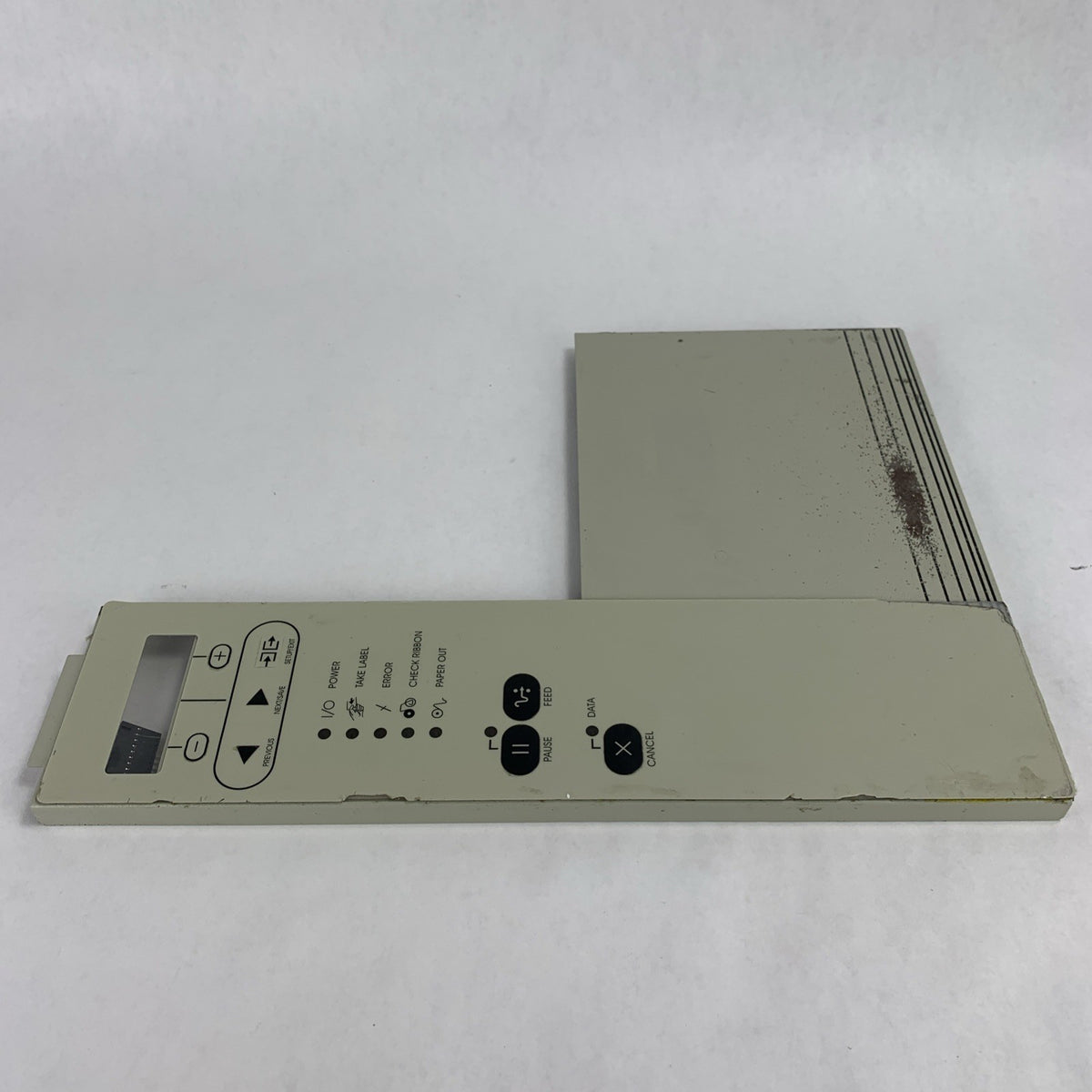 Zebra 105SL Printer Front Control Panel Membrane Switch 32021 Rev 27