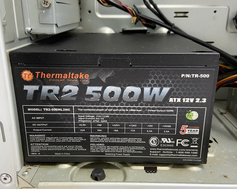 Cooler Master HAF 912 Mid Tower Gaming Computer Case Thermaltake TR2 500W PSU
