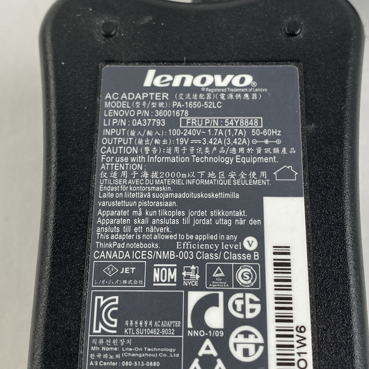 Lenovo PA-1650-52LC 65W 19V 3.42A Small Tip AC Adapter - Lot of 46