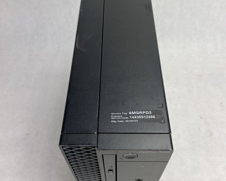 Dell Optiplex 3046 SFF Intel Core i3-6100 3.7GHz 8GB RAM No HDD No OS