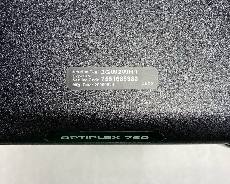 Dell Optiplex 760 MT Intel Core 2 Duo E8500 3.16GHz 4GB RAM No HDD No OS