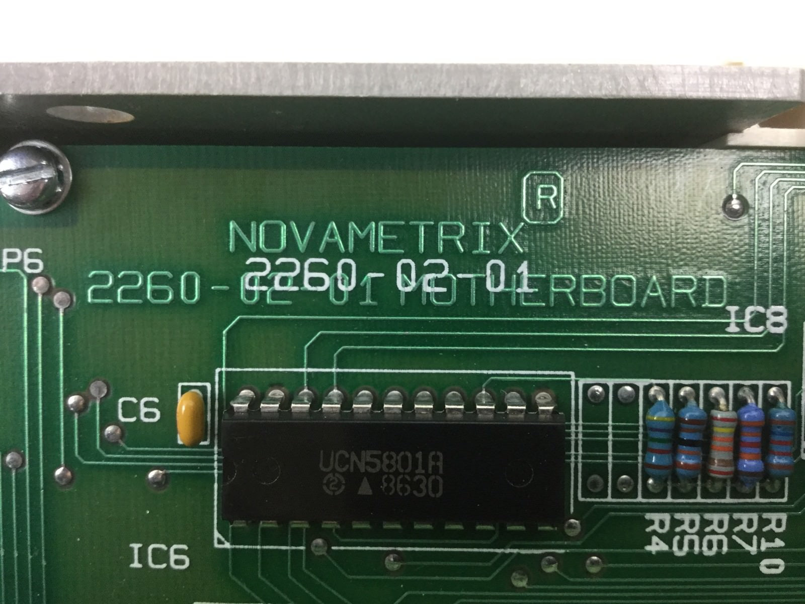 NOVAMETRIX Medical Systems 840, Front Screen with Motherboard 2260-02-01