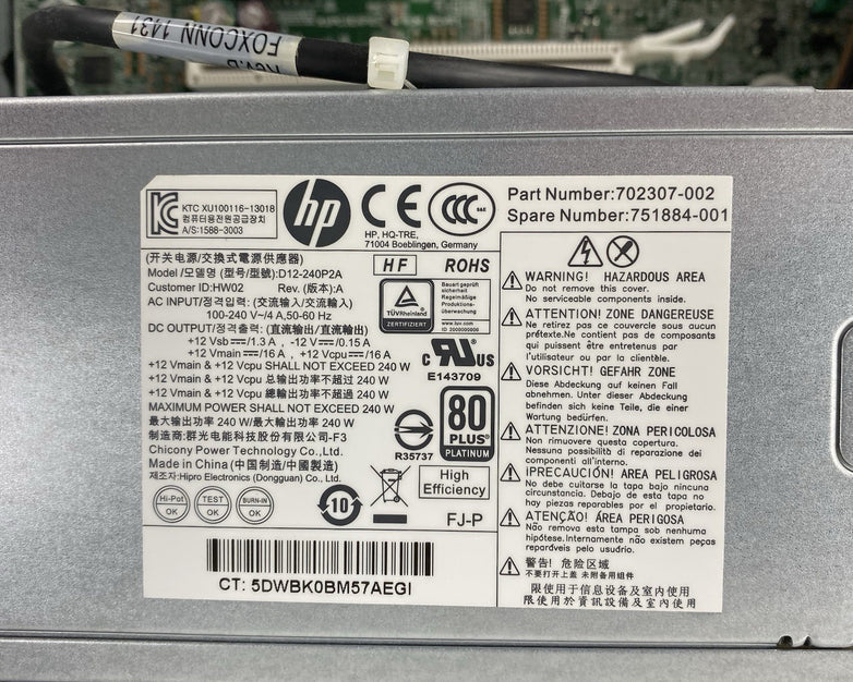 HP EliteDesk 800 G1 SFF Intel Core i5-4590 3.3GHz 4GB RAM No HDD No OS