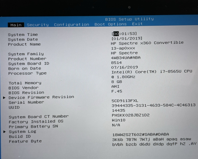 HP Spectre x360 13.3" i7-8565U 1.80 GHz 8 GB RAM No SSD/OS/AC/Batt - READ