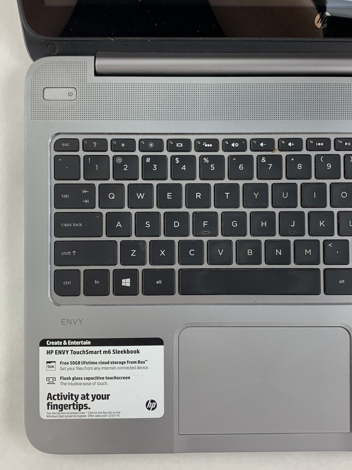 HP Envy TS M6 Sleekbook A10-5745M 8 GB Ram No OS No HDD No Batt No AC