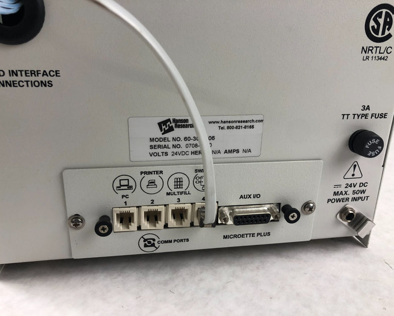 Hanson Research 60-301-106 Microette Plus Autosampler