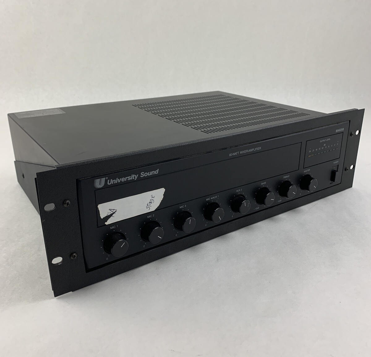 University Sound  MA605B  60-Watt Mixer-Amplifier Tested