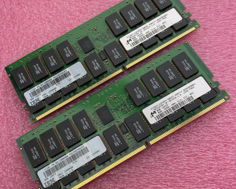 IBM 12R8468 Memory 8GB 400MHz DDR2 DIMM 276-Pin CL3 RAM Untested Lot Of 2