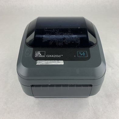 Zebra GX430t Thermal Label Printer Bad Roller For Parts and Repair No AC Adapter