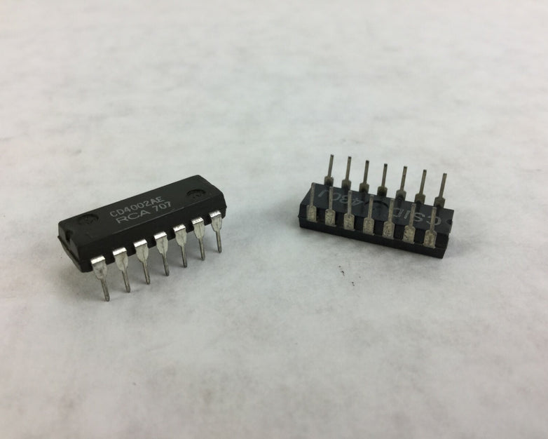 Genuine RCA CD4002AE Integrated Circuit  14 Pin Dip  Lot of 10