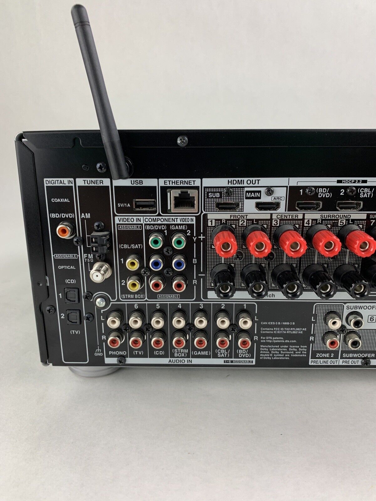 Onkyo AV Receiver TX-RZ610 For Parts and Repair No Power