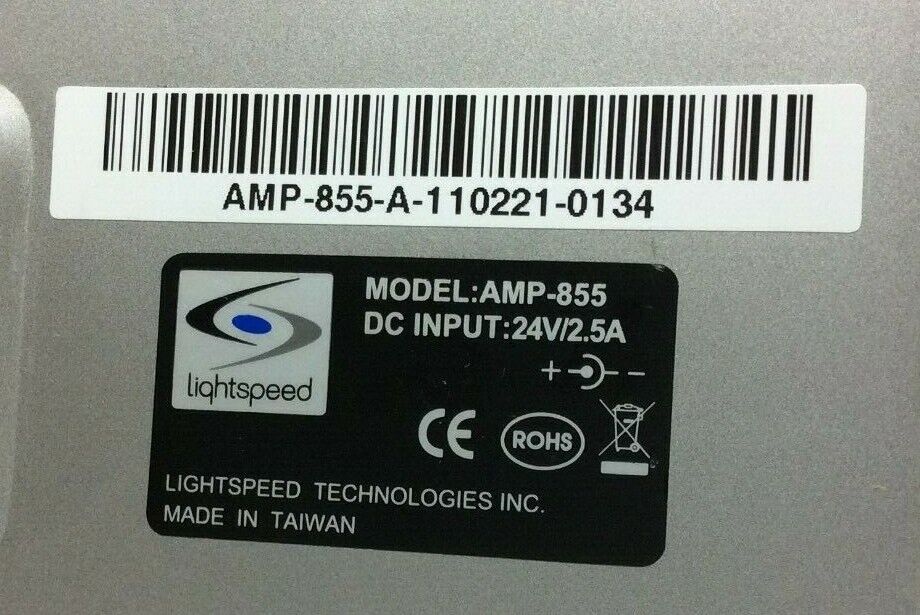 Lightspeed AMP-855 CAT855 Classroom Audio System TESTED No Bundled PSU