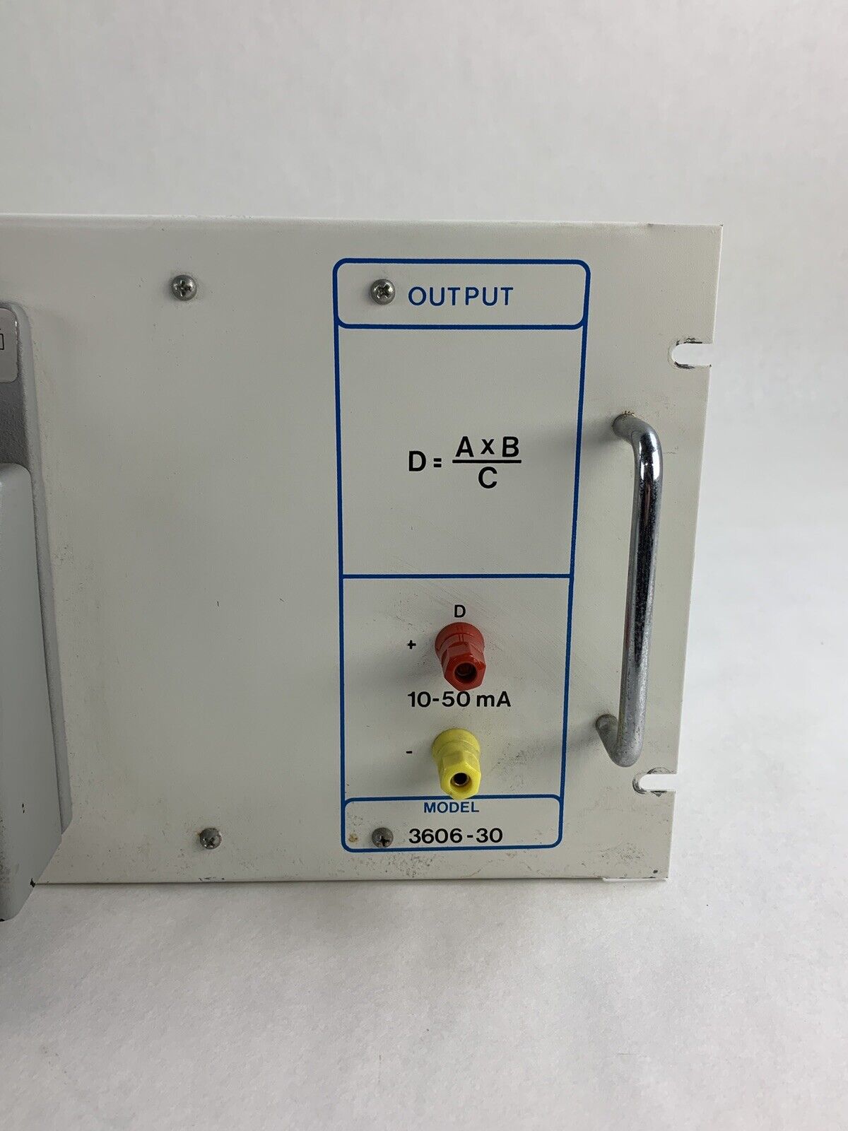 Lab-Volt 3606-30 Industrial Multiplier Divider D=AxB/C 120 VAC 60 Hz Untested