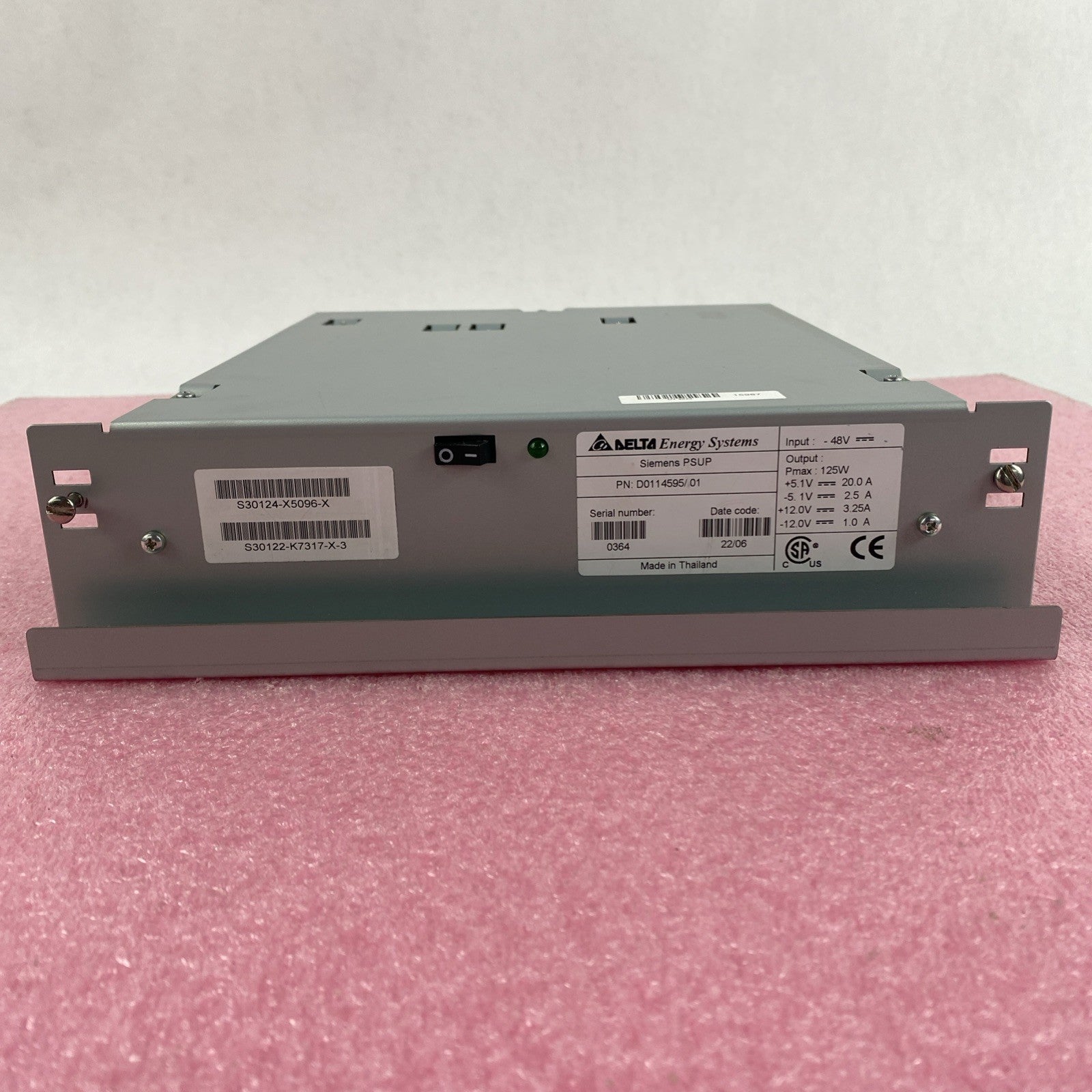 Delta Energy Systems Siemens PSUP D0114595/ 01 Power Supply Module1