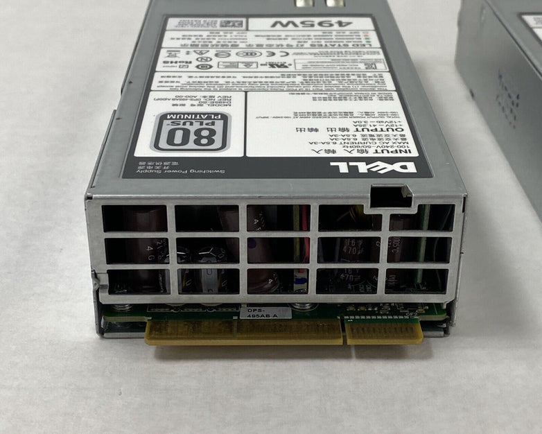 Lot of 2 Dell N24MJ D495E-S0 80 Plus Platinum 495W Power Supply