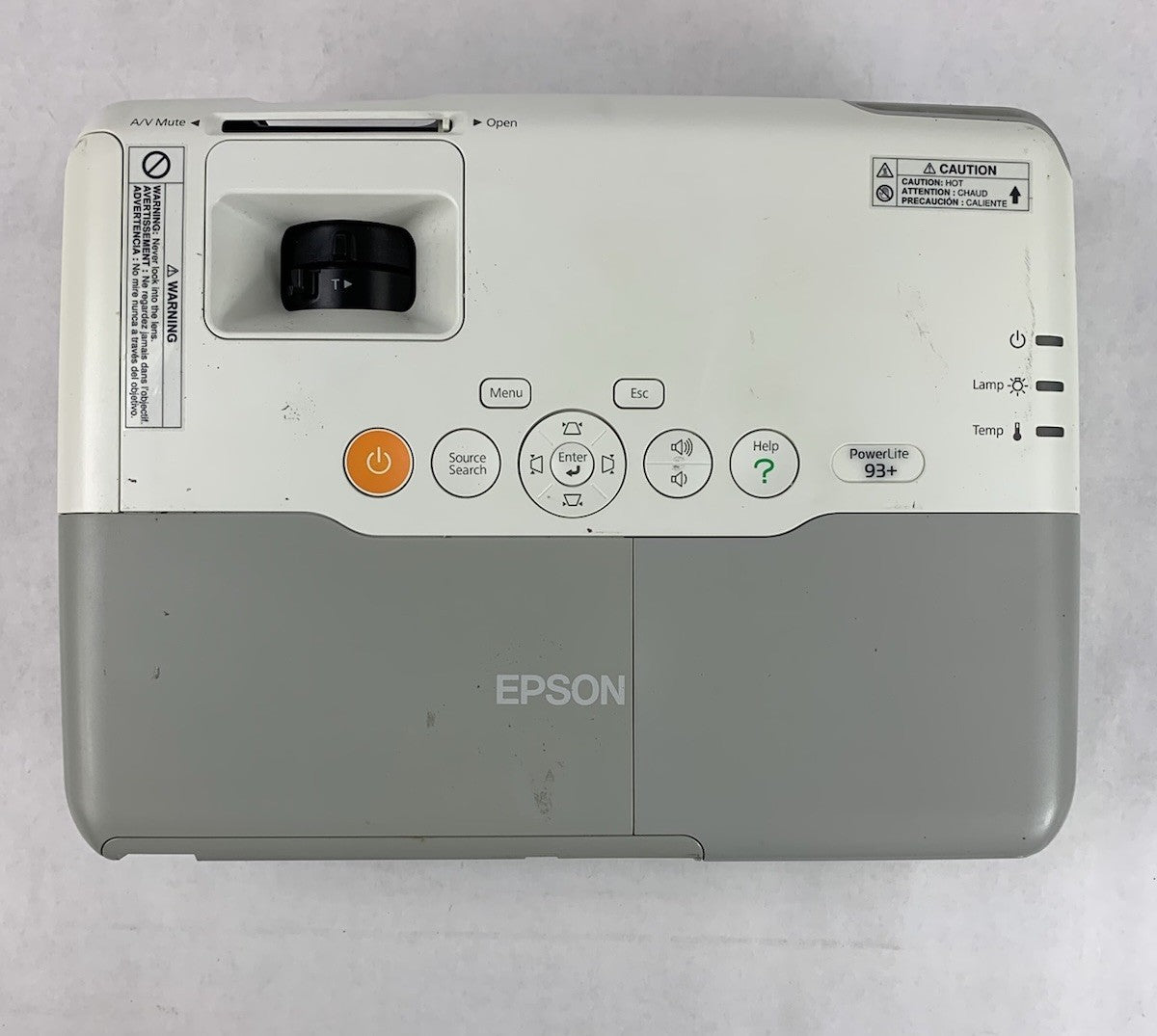 Epson PowerLite 93+ H382F LCD Lamp Projector 1104 Lamp Hours - Lamp Hours6