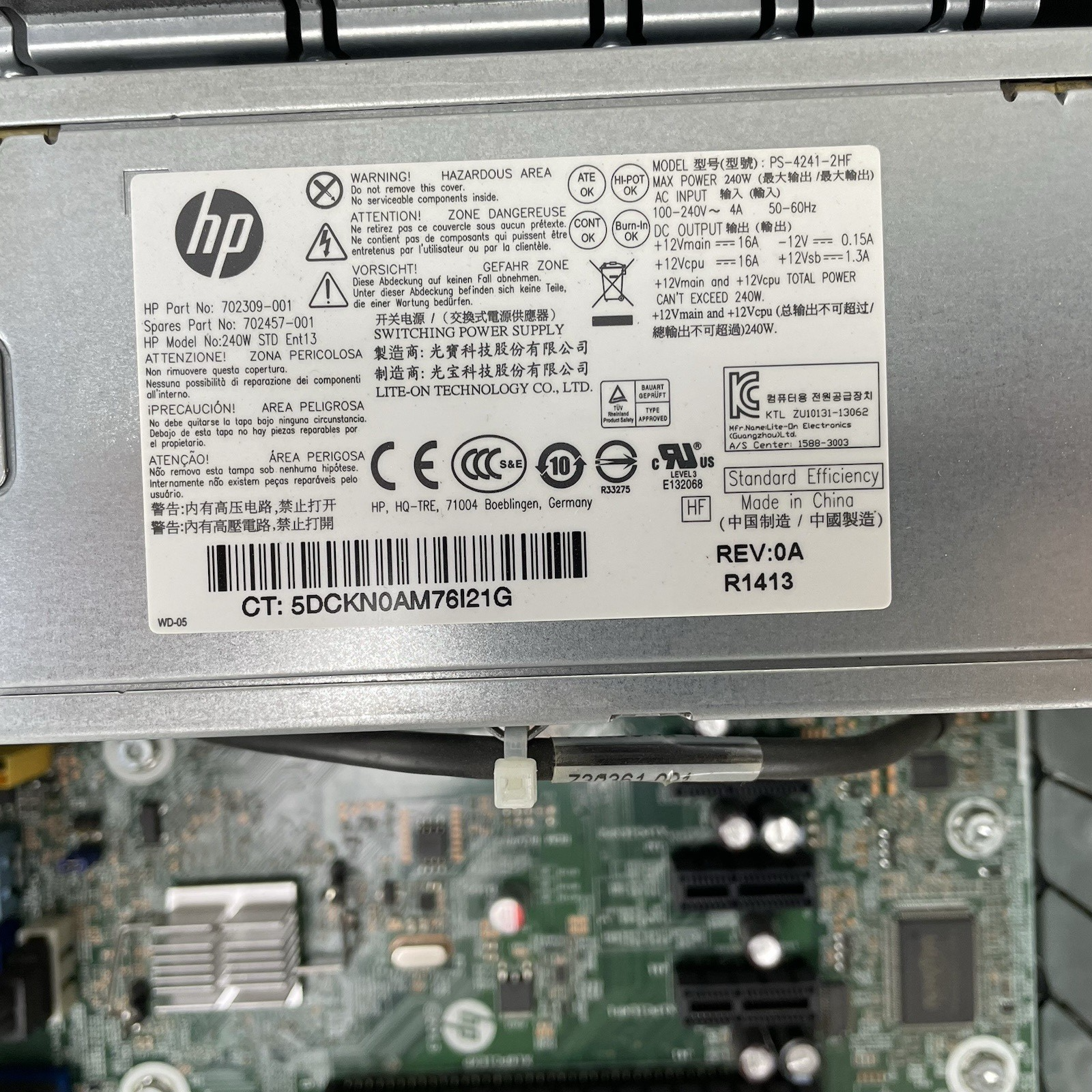 HP ProDesk 400 G1 SFF i3-4130 3.40 GHz 8 GB RAM No HDD No OS