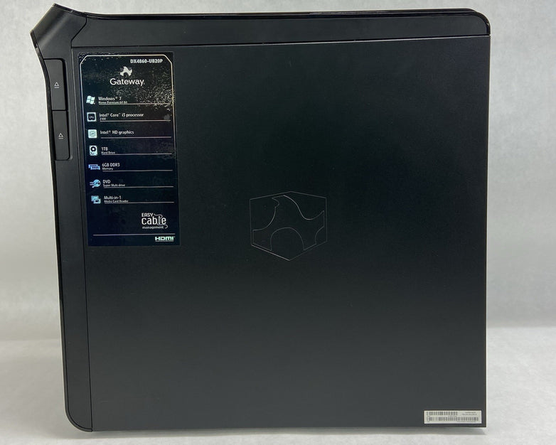 Gateway DX4860 MT Intel Core i3-2100 3.1GHz 6GB RAM No HDD No OS